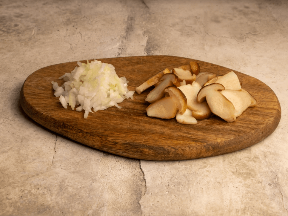 Перловка с белыми грибам 2