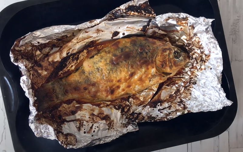 Карась готов. Приятного аппетита!