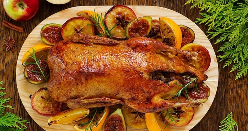 Утка в медово-апельсиновой глазури