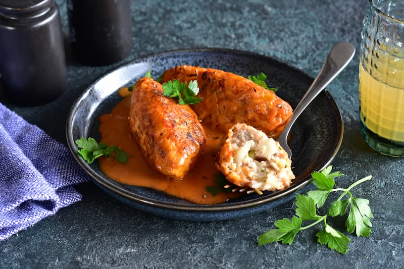 Ленивые голубцы из куриного фарша
