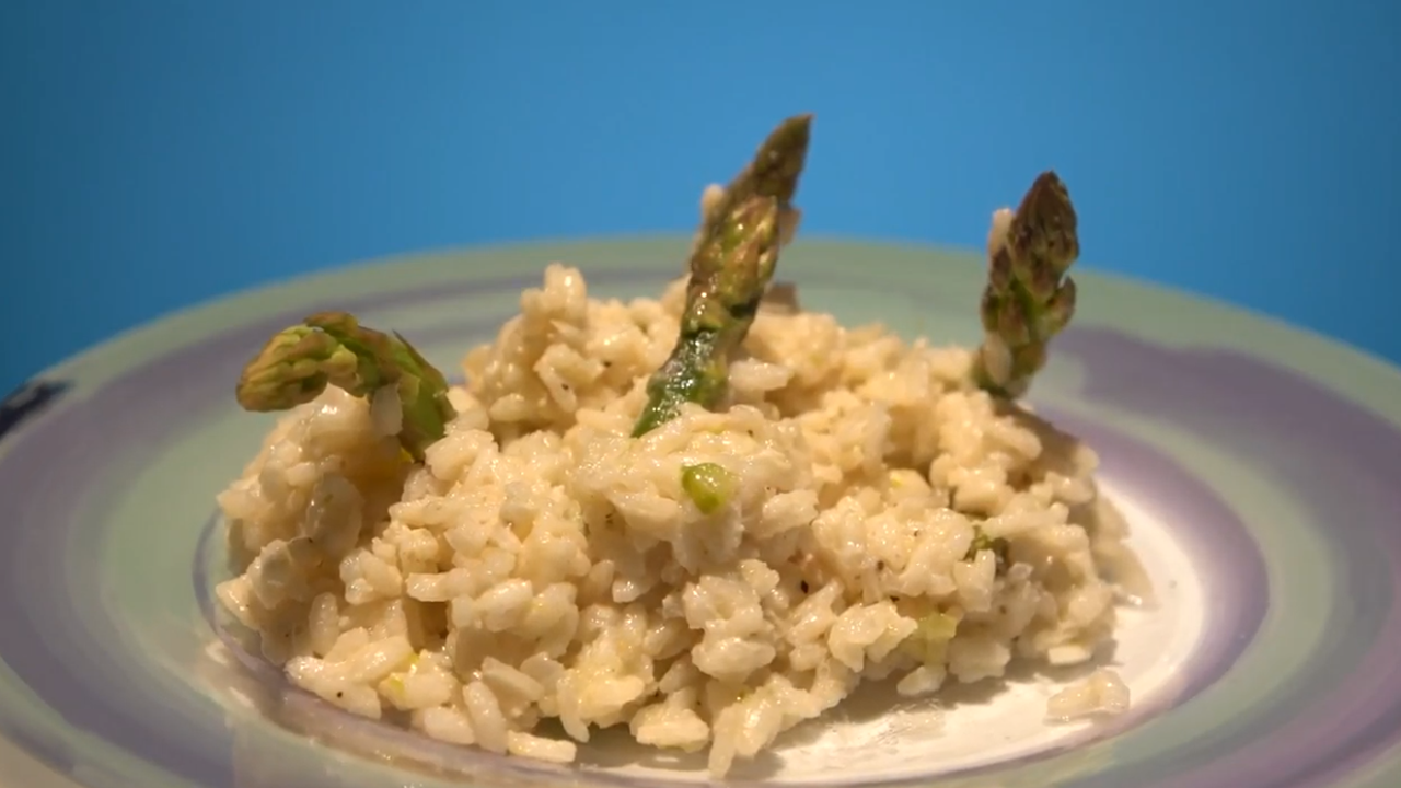 Ризотто со спаржей