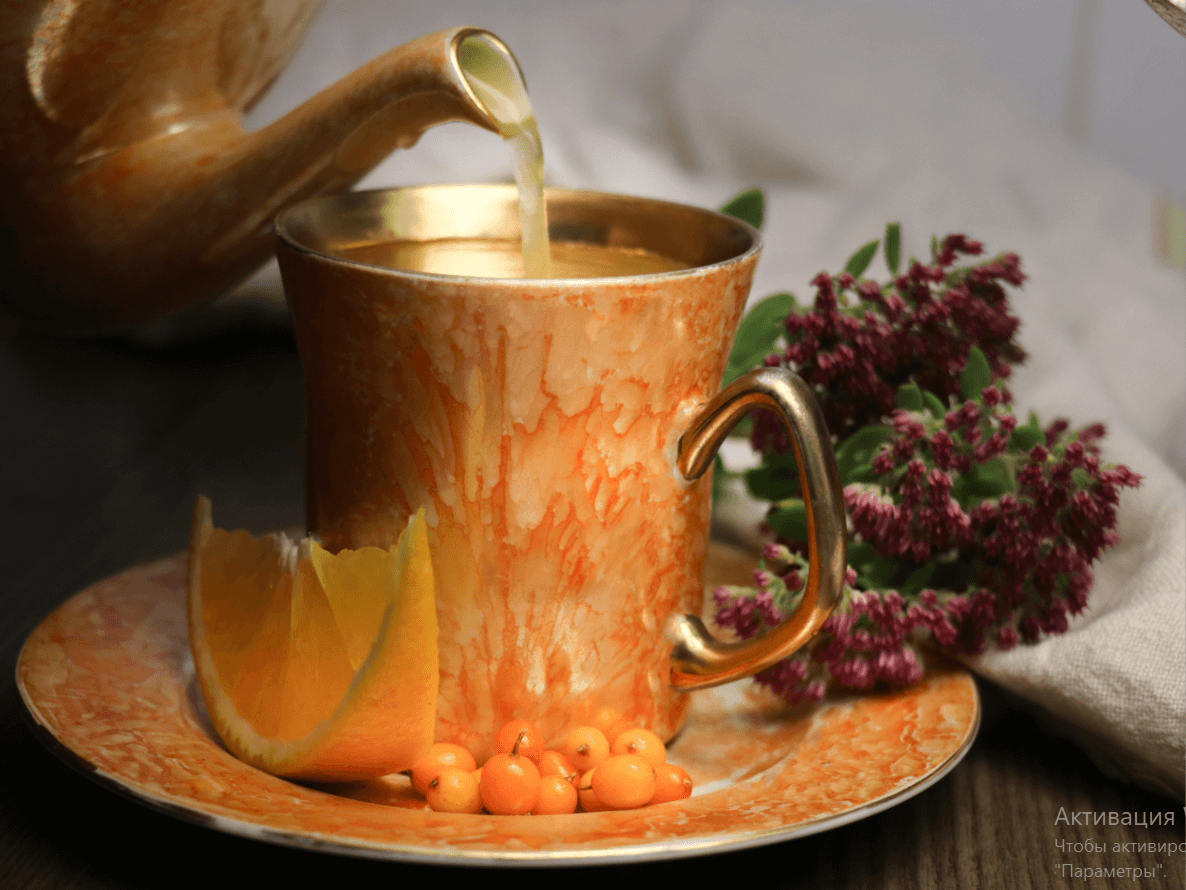 Чай облепиховый с апельсином 5