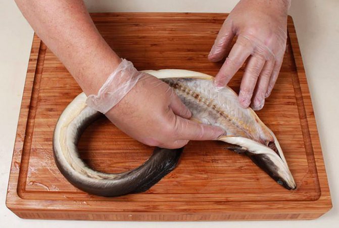 Удалите все внутренности, сделав надрез на брюшке. Головы и хвосты оставьте, так готовая рыбка будет выглядеть аппетитнее. Приготовьте маринад, для этого разведите в воде соль из расчёта 5 к 1. Т.е. на 5-6 литров холодной воды возьмите 1 килограмм поварен