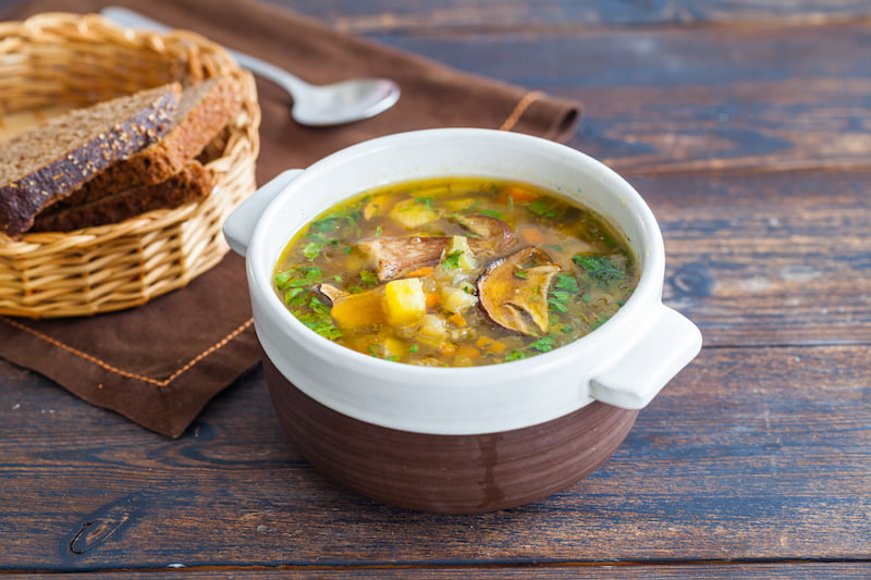 Рассольник с грибами