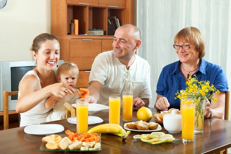 Пищевые привычки в семье и лишний вес