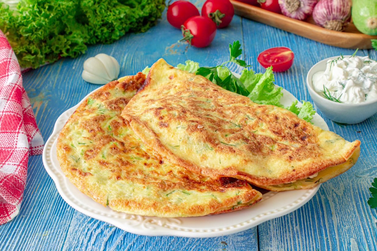 Кабачковые чебуреки с мясом