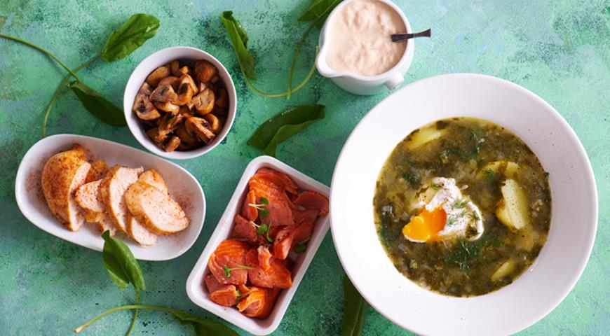 Быстрый щавелевый суп