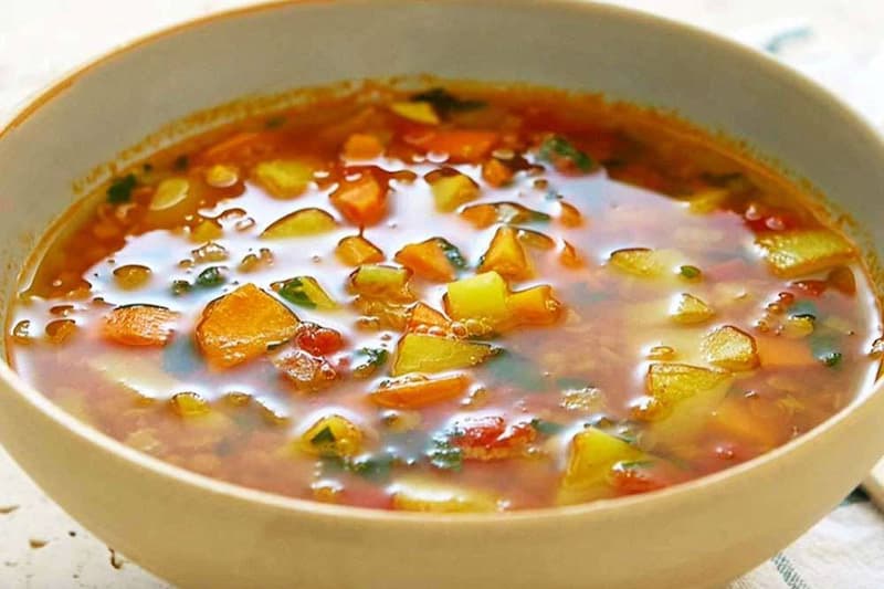 Суп из индейки с перловкой и овощами