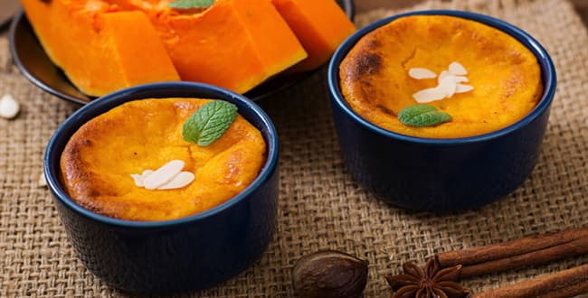 Фирменный рецепт «Формулы еды»: пудинг с пшеном, тыквой и яблоком