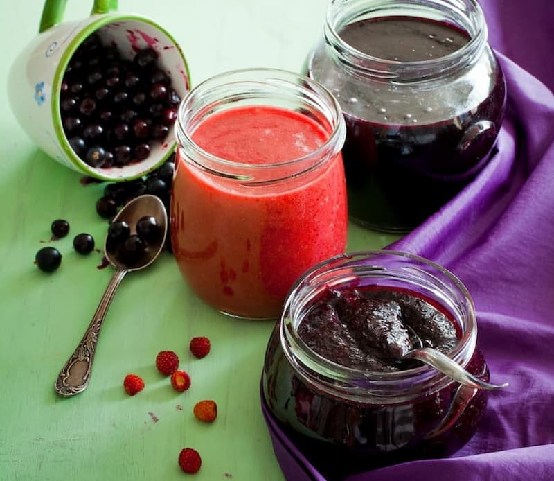 Протертые ягоды