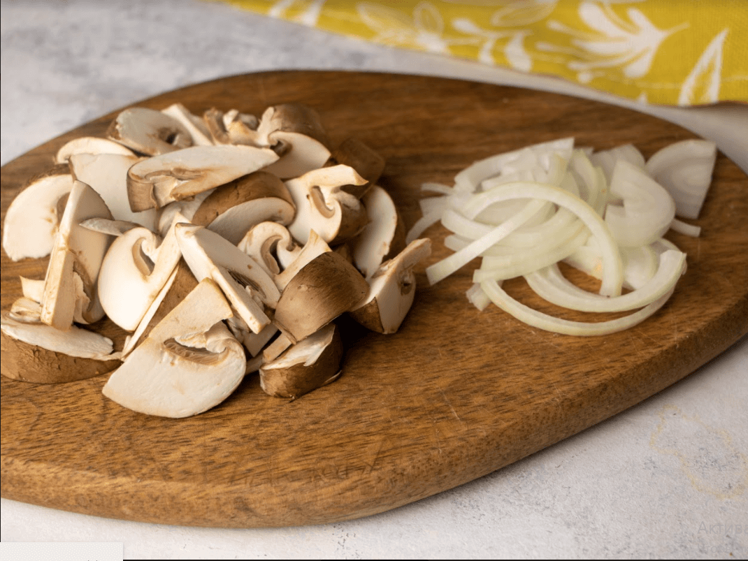 Гречка с куриными сердечками 4